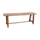 Dark wood bench