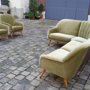 Together chairs Danish club 50 years Organic Green soft iced
