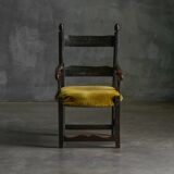 Rustic Folk Art Armchair, France, 19th Century