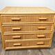 Chest of drawers in rattan and bamboo