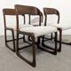 Series of 4 Baumann sled chairs from the 60s/70s