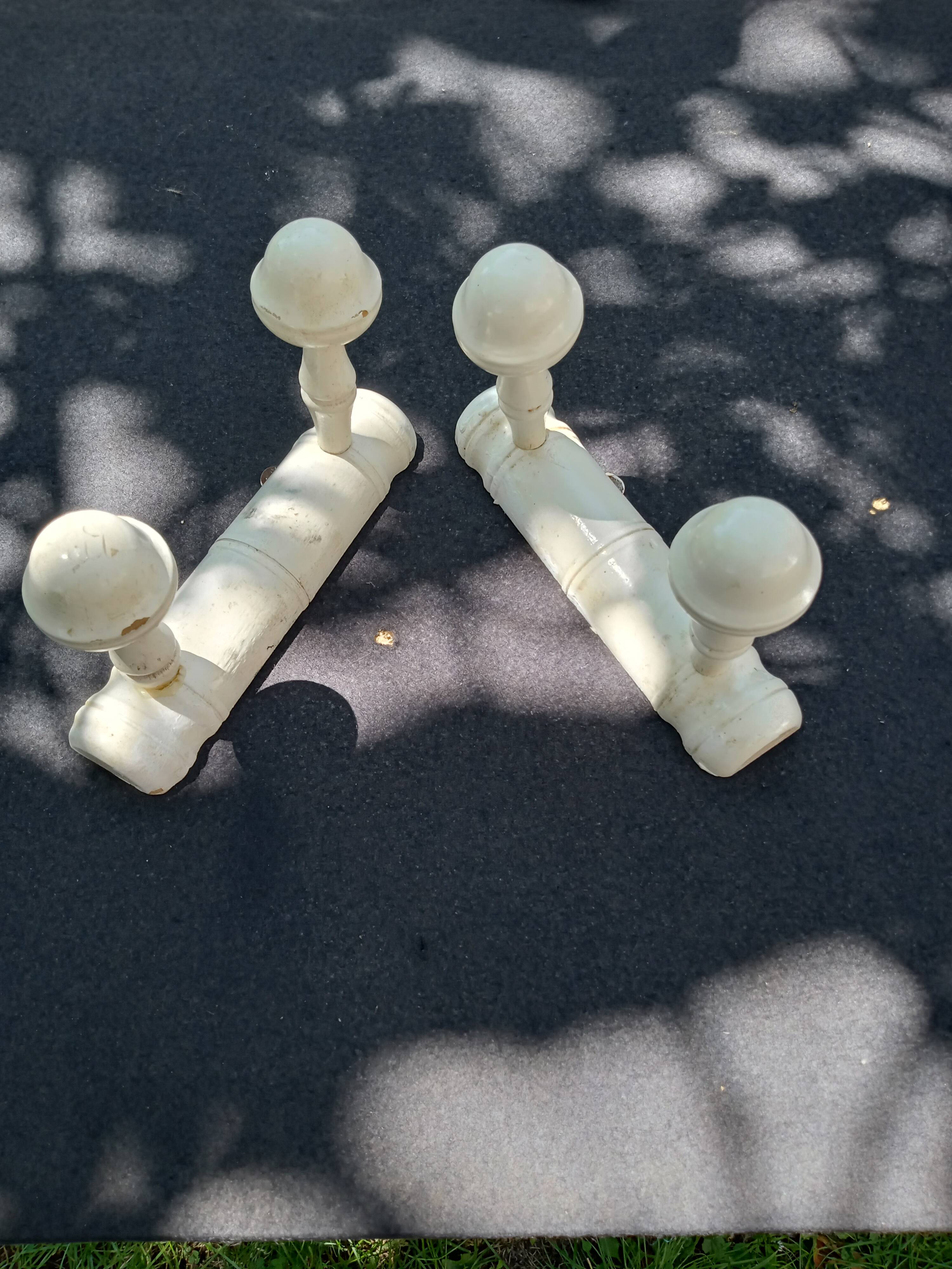 White Bamboo Wall Coat Rack