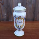 Pharmacy jar or porcelain apothecary bottle