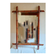 Mirror period 1950 wood beautiful imitation bamboo