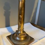 Pair of bronze candle holders