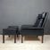 Lounge chair and ottoman set Mod. 500 attributed to Hans Olsen for Vatne Møbler, Denmark, 1960s.
