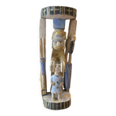 Mat totémique en bois sculpté, 1940
