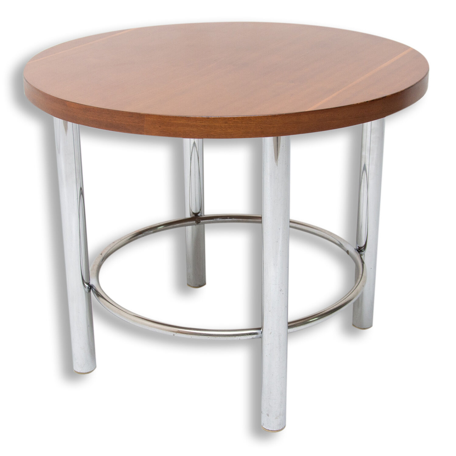 Bauhaus Chromed Coffee Table by Robert Slezak, 1930s