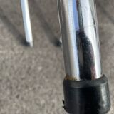 Black marbled formica chairs