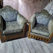 Pair of Art Deco armchairs