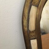 Berber mirror in brass and bone