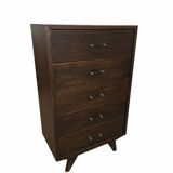 1960s oak chiffonnier cabinet