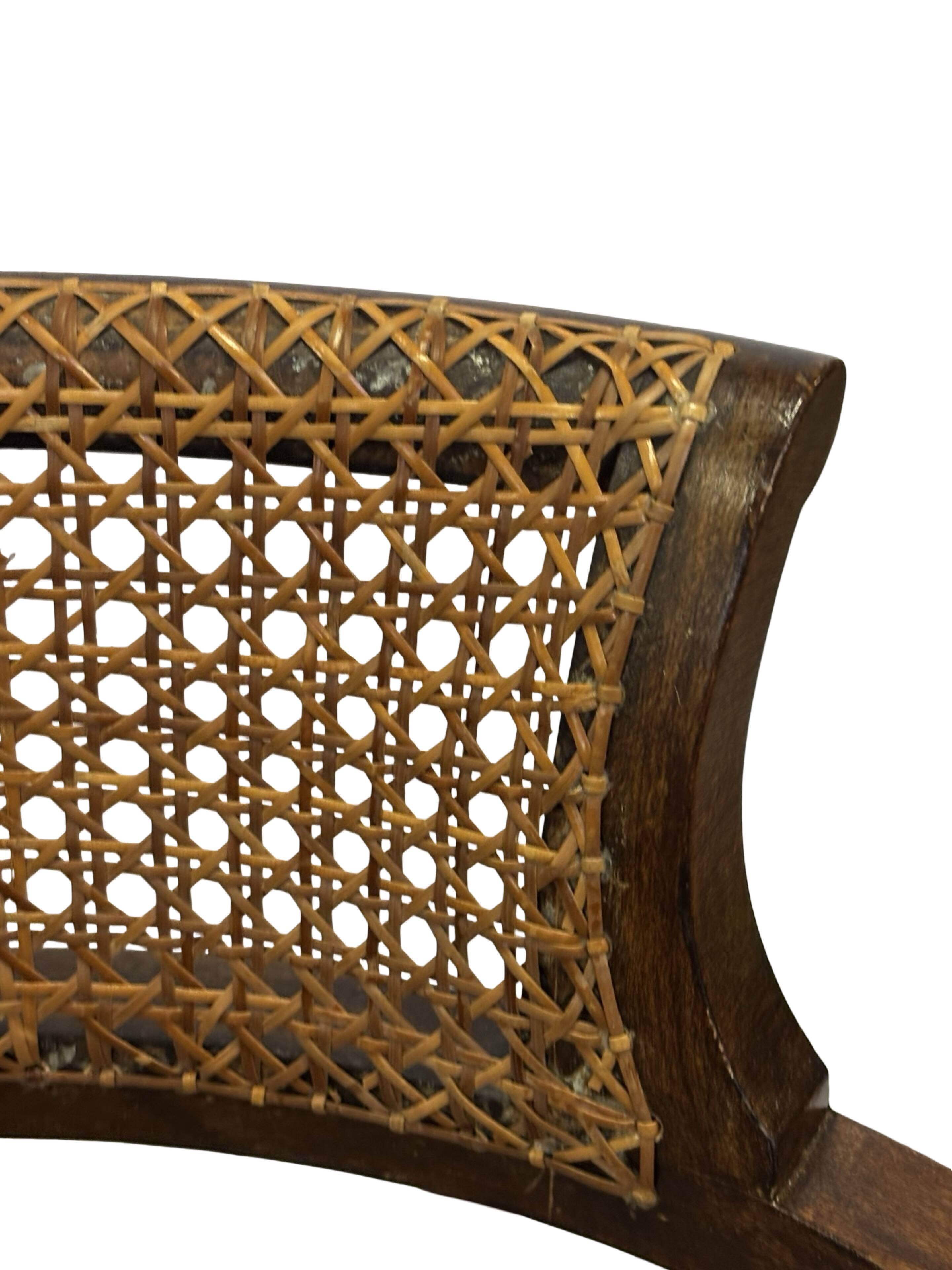 Antique Barley Twist, Rattan Seated Captains Chair easy chair Classic