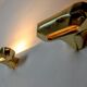 Pair of Ette sconces by Marset, brass structures, Spain, 1980