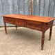 Antique Louis Philippe table in solid cherry and oak with 3 drawers