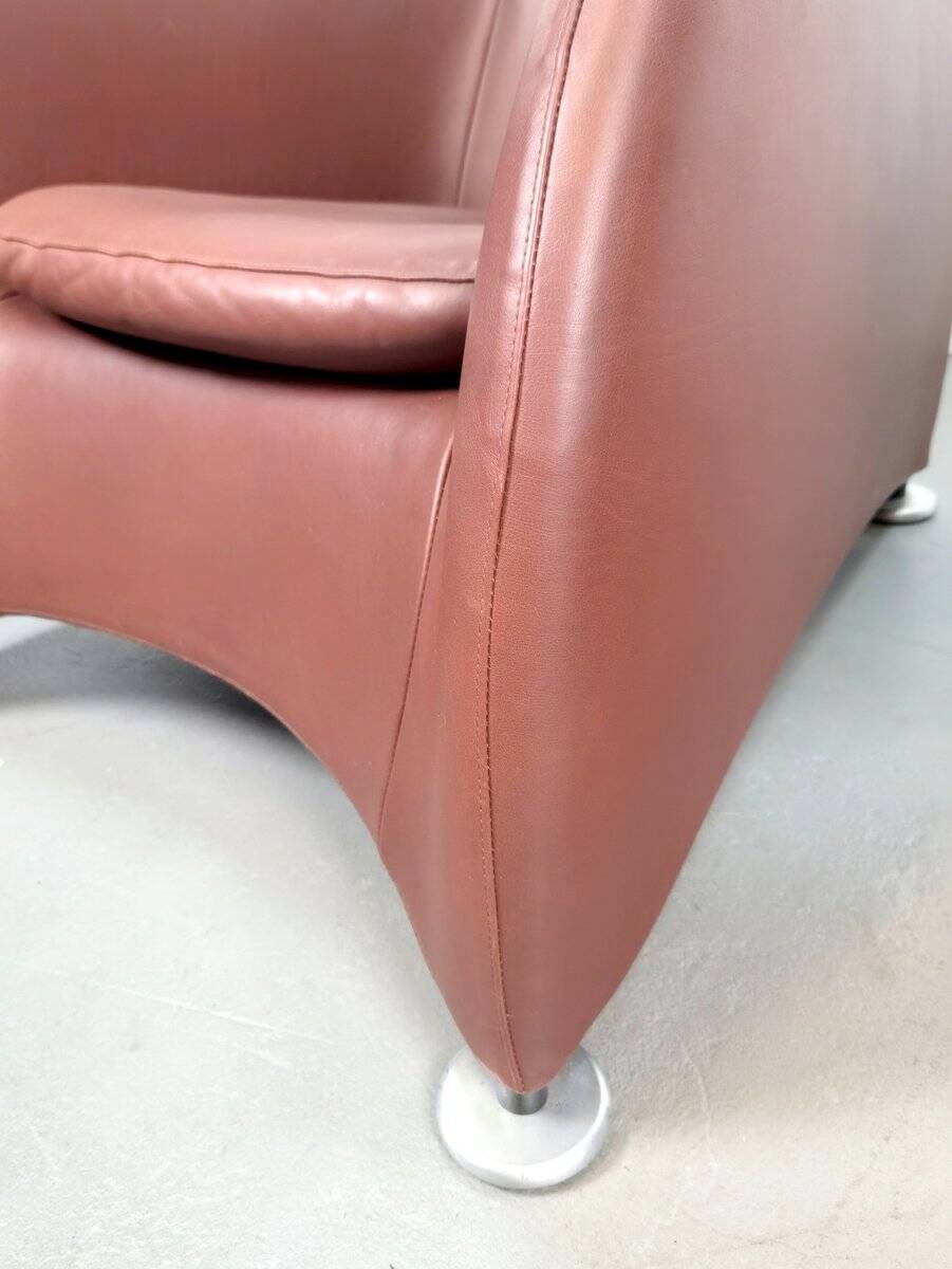 Loge Lounge Chairs in Leather by Gerard van den Berg for Montis, 1990s, Set of 2