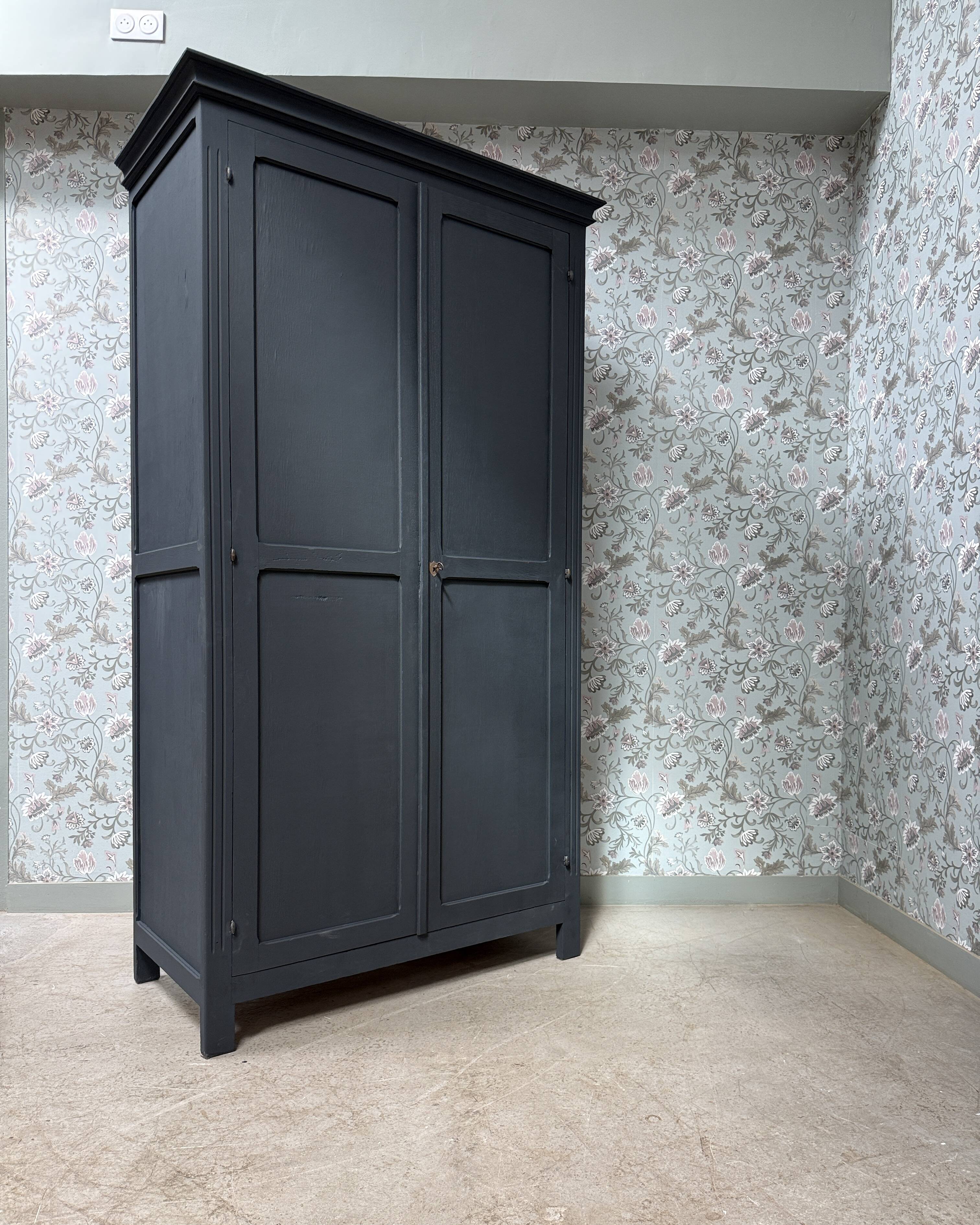 Large black Parisian wardrobe