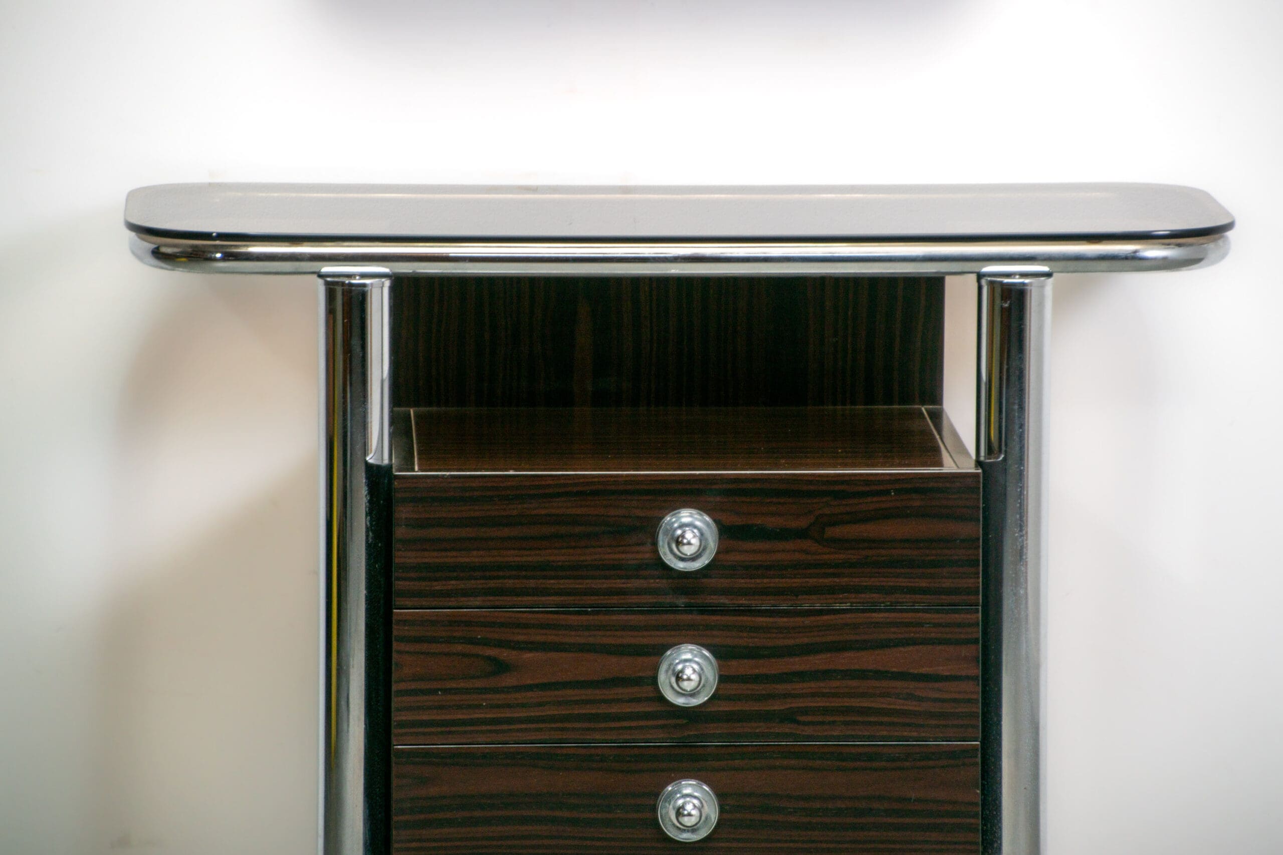 Italian hall cabinet and mirror. Circa 1960