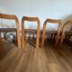 4 Chaises marrons