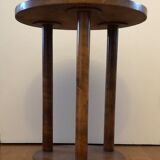 Wooden pedestal table
