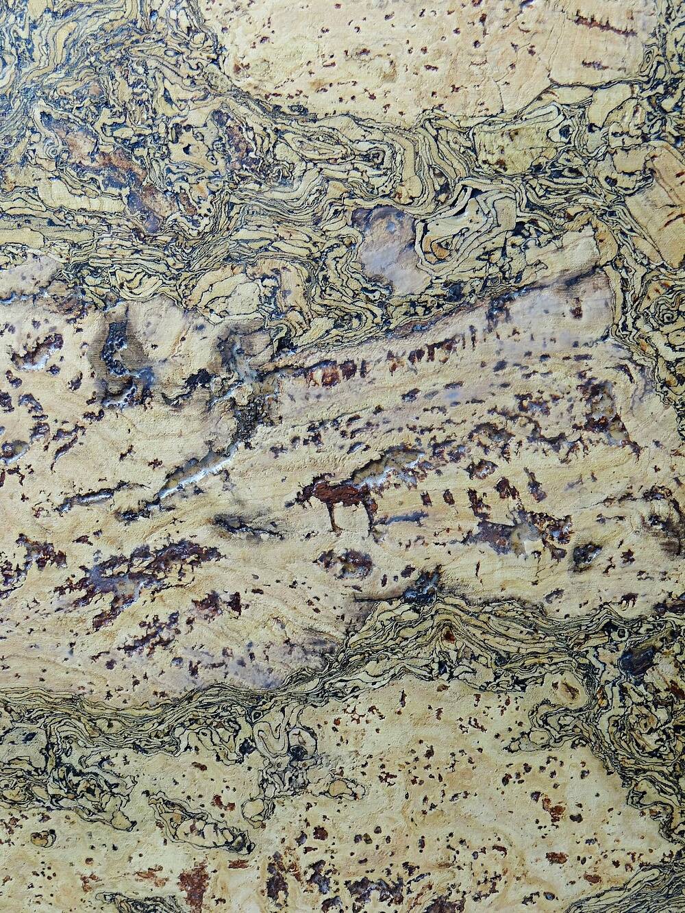 Mid-century chic chrome, cork and glass tray from the 70s