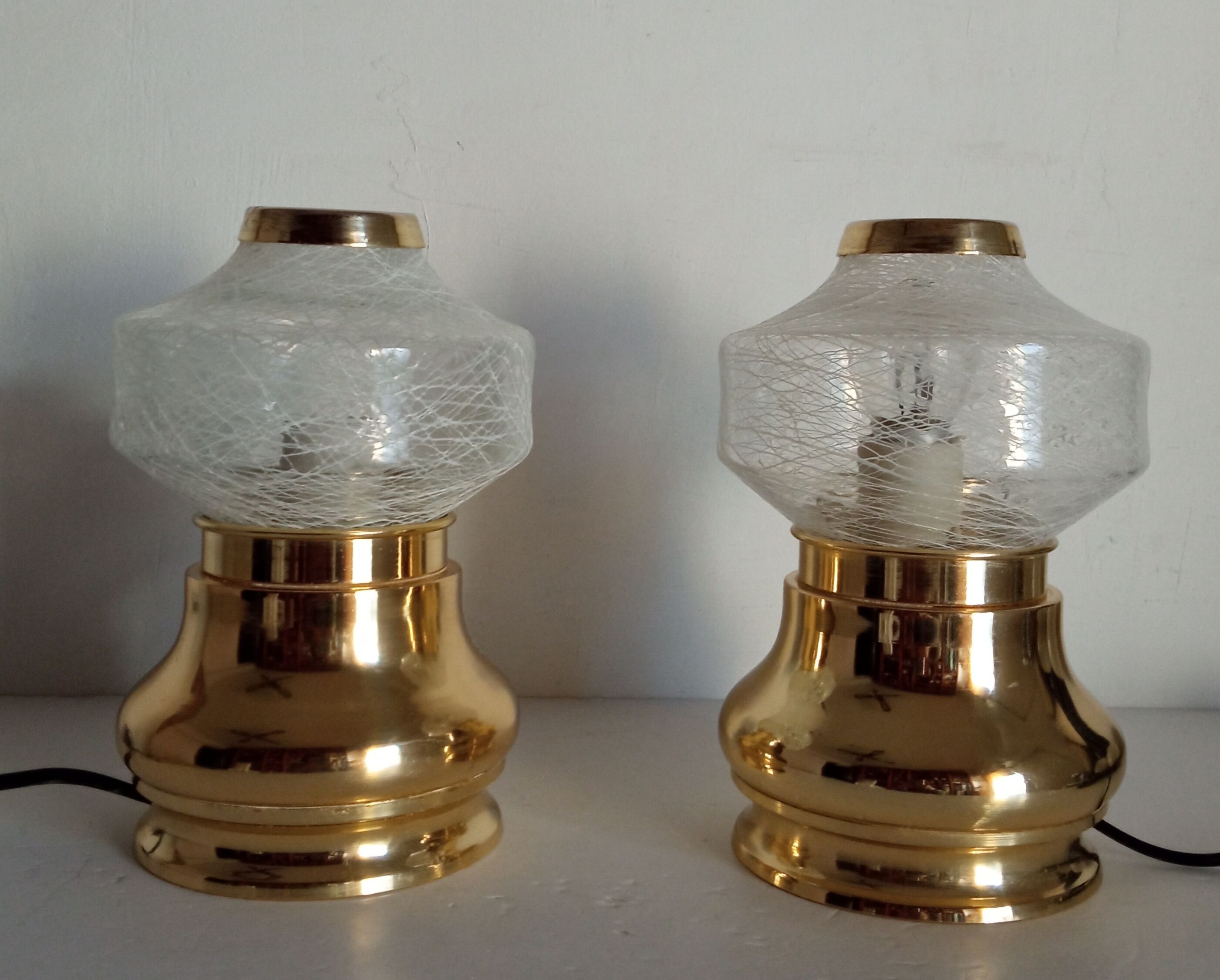 Paire de lampes de chevet vintage