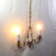 Bronze chandelier with 2 lights