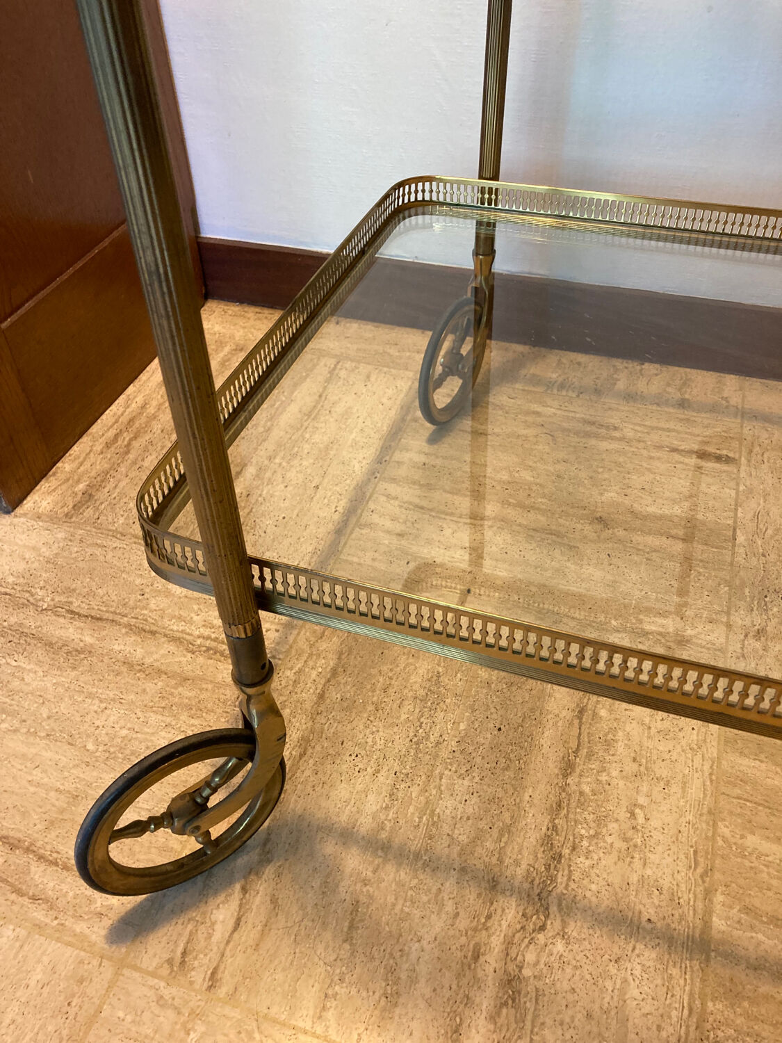 Neoclassical bar cart from the 1950s