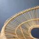 Rattan and metal armchair