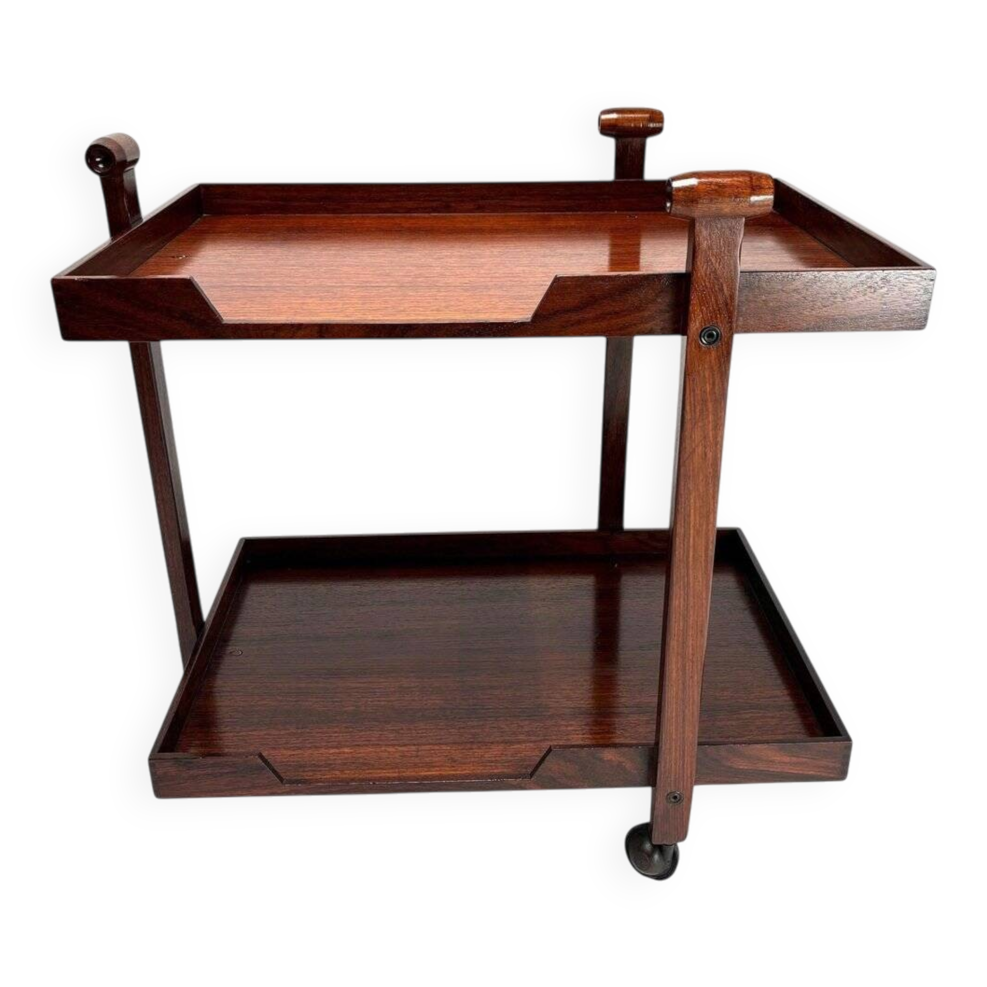 CR20 Wooden Bar Trolley by Franco Albini for Poggi, 1958