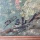 Tableau Huile sur Isorel - Chevaux Signé SL (Signature a identifier)