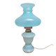 Lampe vintage en opaline bleue – esprit boudoir