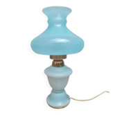 Vintage lamp in blue opaline – boudoir spirit