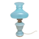 Lampe vintage en opaline bleue – esprit boudoir