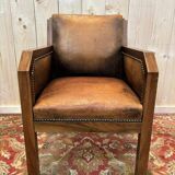 Art Deco Leather Armchair
