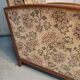 Art Deco armchair with system - original floral velvet fabric