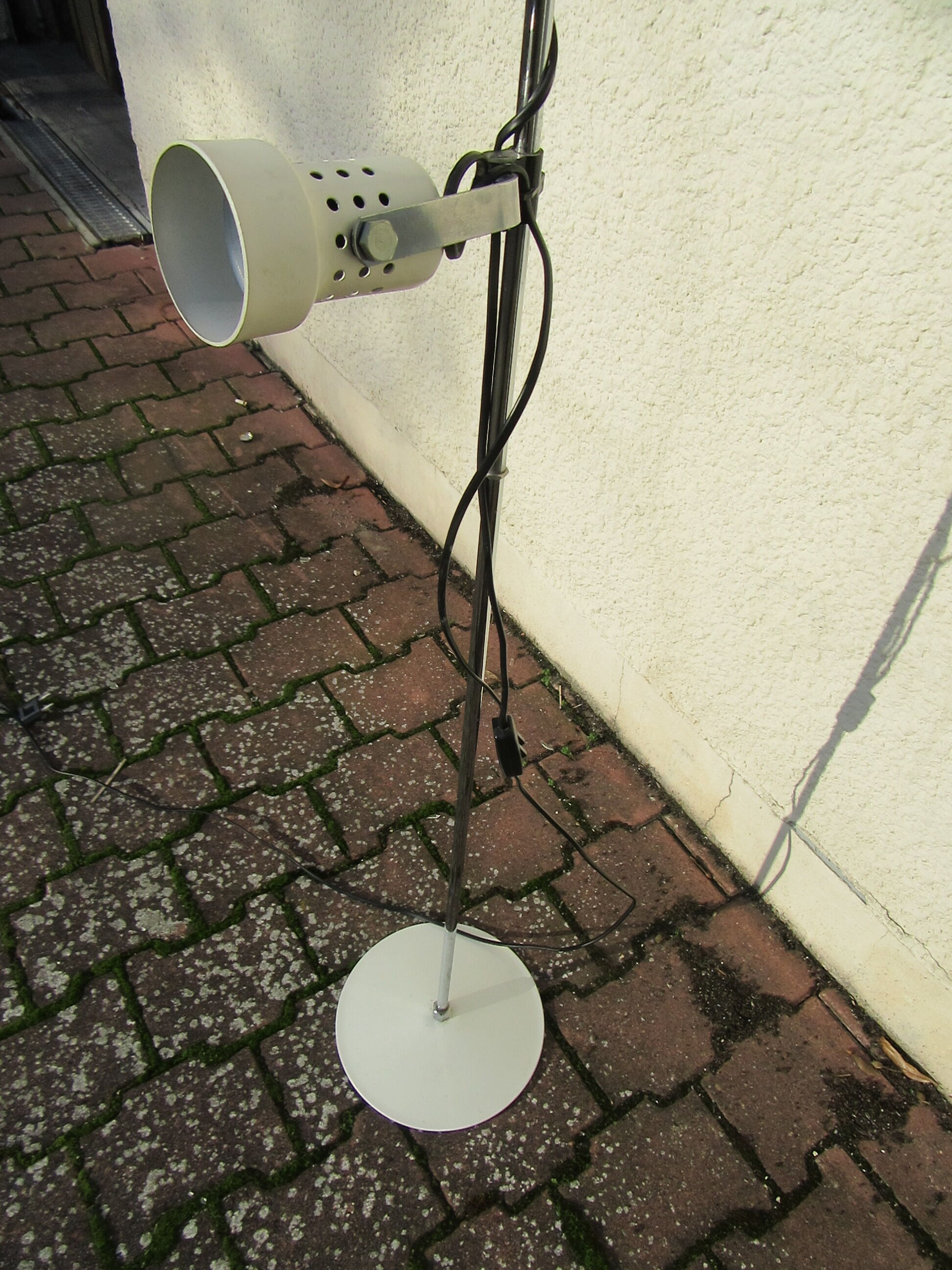 Lamppost 70 double spots vintage - white plate