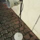 Lamppost 70 double spots vintage - white plate