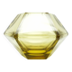 Art Deco vase, citrine crystal, designed by R. Hlousek, Moser, Czechoslovakia, 1930s
