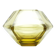 Art Deco vase, citrine crystal, designed by R. Hlousek, Moser, Czechoslovakia, 1930s