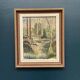 Huile su panneau suédoise – « Forêt » par Svan Grandin – Vintage et encadrée