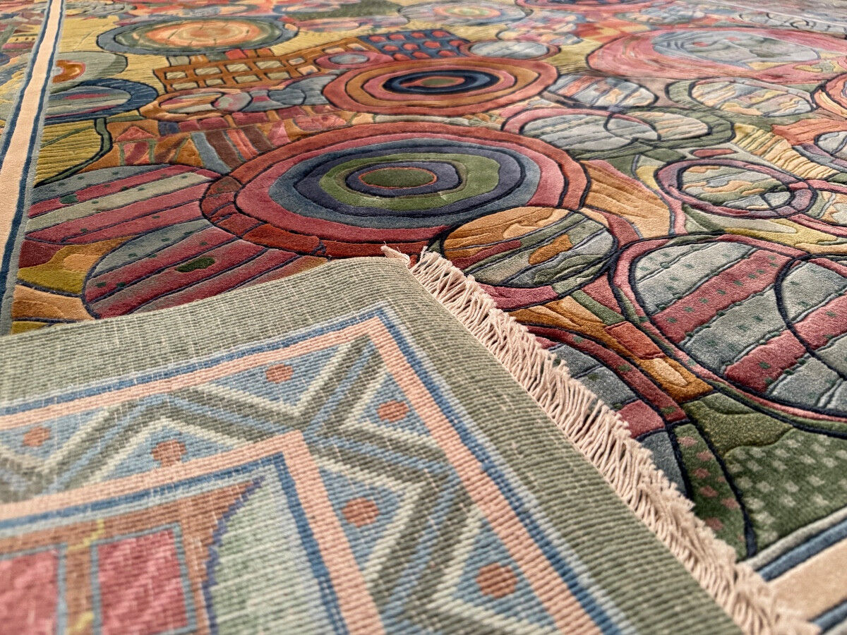 Art Deco Shanghai rug in silk 300x200 cm