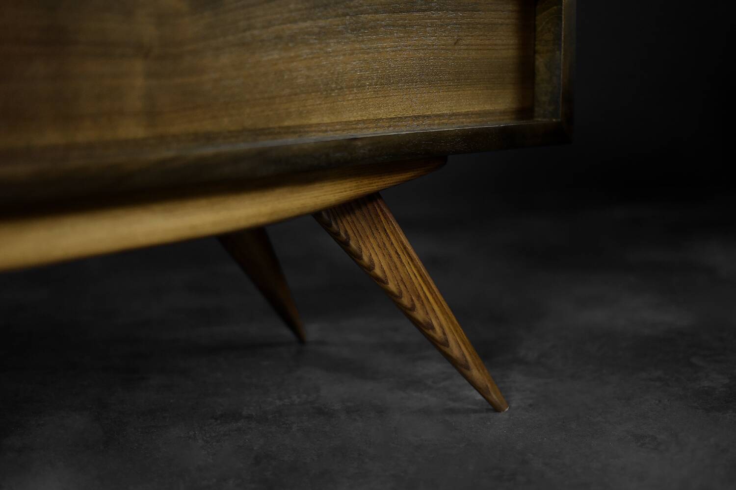 Mid-Century Scandinavian Classic Modern Birch Sideboard with Walnut Front, 1960s