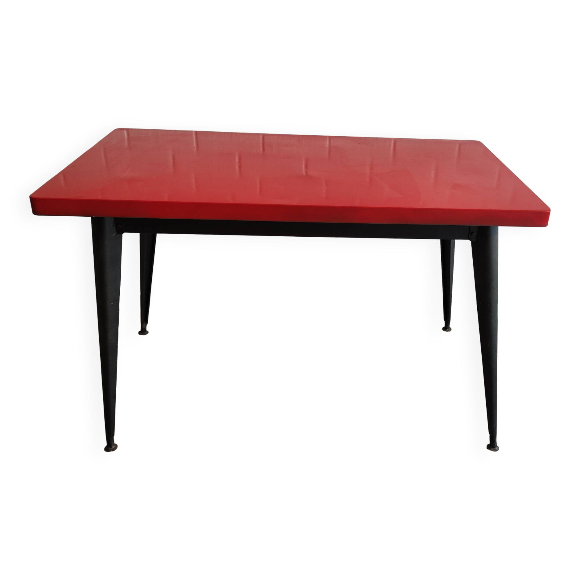 Ancienne table tolix en métal 1950 /60 vintage table de café bistro