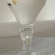 Soliflore en opaline blanche fleuri vintage