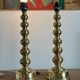 Pair of Mid-Century Brass Lamps by Enco, Sweden