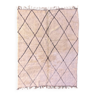 Moroccan rug Beni M'Rirt white - 224 x 294 cm