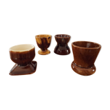 Set of 4 ceramic coquetiers