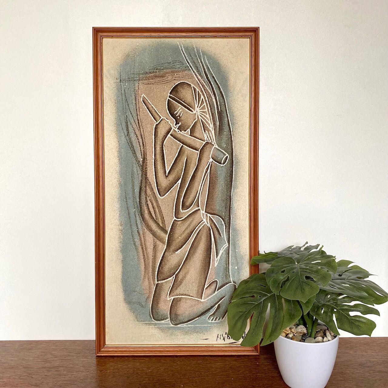 African Art - Zaire 1950's - Signed NY'Bandoki
