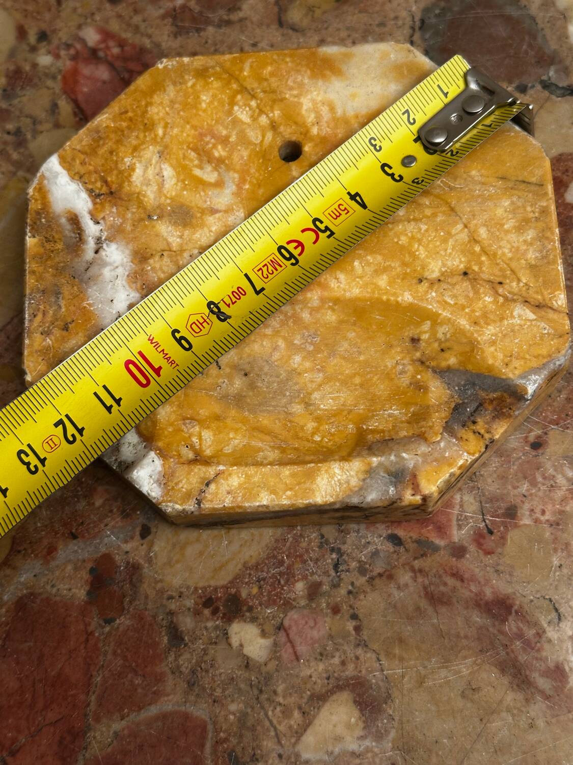 Art Deco Orange Marble Ashtray/ Catchall